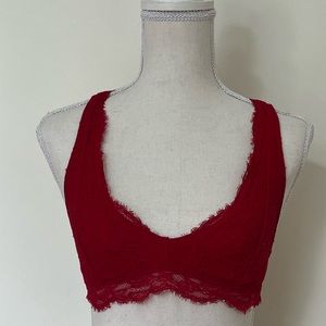 Red lacy Gilly Hicks bralette